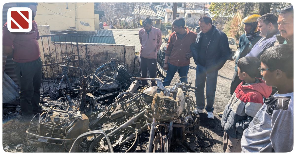 Nainital Fire on Bikes Agnikand Dopahiya Vahan jale